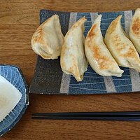 もちもち餃子、野菜だけなのにとってもリッチ