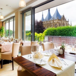 Výhled z restaurace