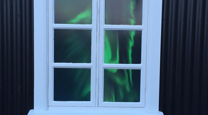Our windows show northern lights.