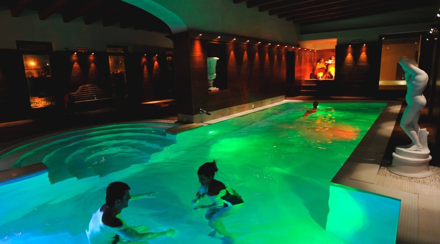 The indoor pool