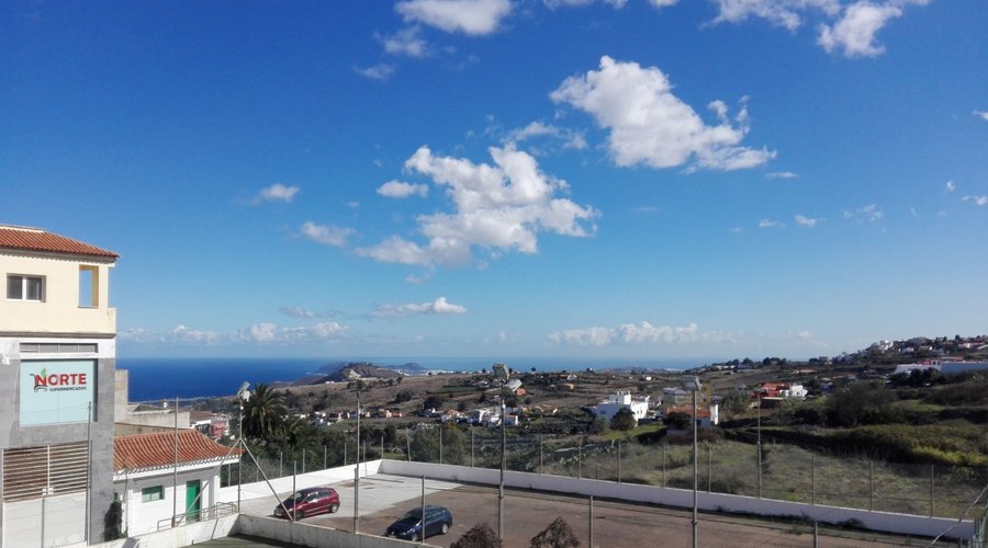 Vistas desde nuestro salón. Firgas, balcón del Atlántico