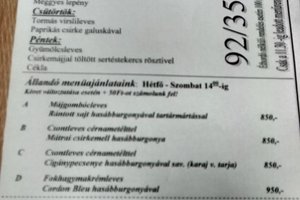 Speisekarte
