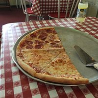Half pepperoni half cheese. Super amazing quality! 16 in. Pizza