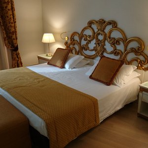 Our lovely room with the super comfy bed!