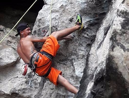 Rock Climbing at Railay Beach Krabi