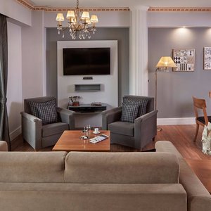 AVA Hotel Athens in Athens, image may contain: Chair, Furniture, Bed, Bedroom