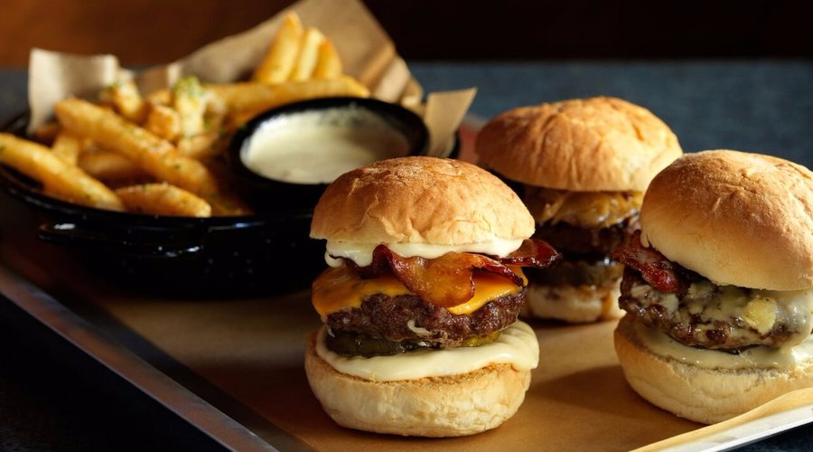 The Sliders three burgers 