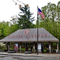 Acadia National Park's Hulls Cove Visitor Center - Entrance Area Before Steps
