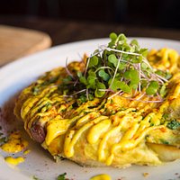 Tortilla española with local micro greens