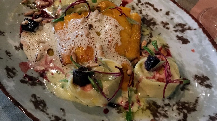Haddock defumado com tortellini recheado com peccorino