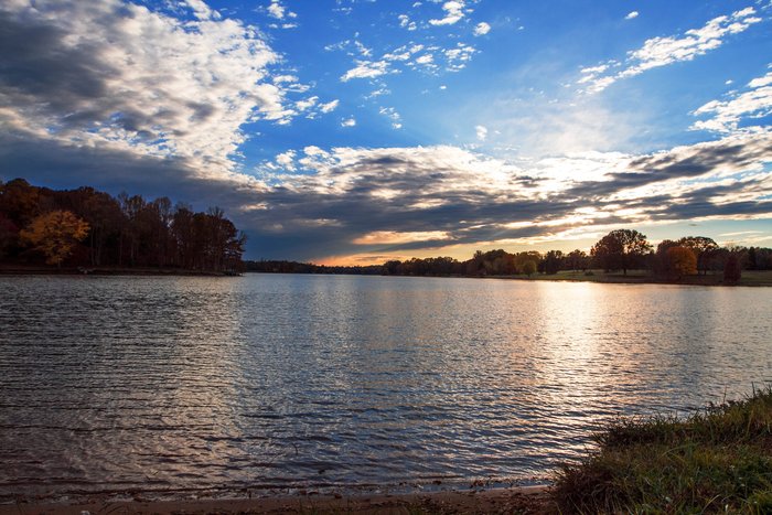 Sunset on Beautiful Lake Norman In Mooresville, North Carolina