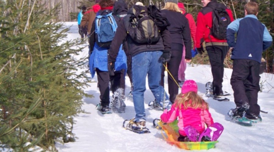 Headed for a winter picnic.