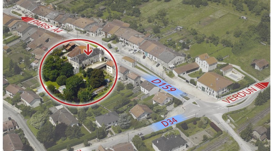 Localisation dans le village d'Ancemont