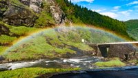 Skjervsfossen водопад