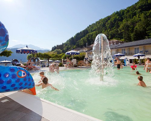 Piscina di Levico e lo spray park - Il Trentino dei Bambini