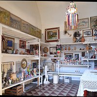 Sala d'esposizione delle cola cola rimaste nel museo
