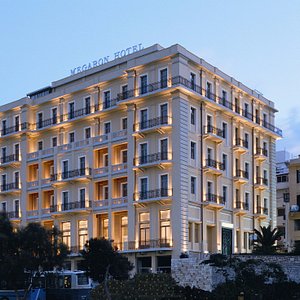 GDM Megaron Historical Monument Hotel in Crete, image may contain: City, Urban, Condo, High Rise
