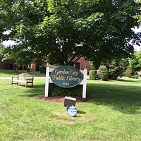 Welcoming sign at Garden City Public Library, June 2017