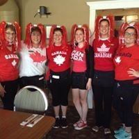 Our servers are great sports in their Canada attire to celebrate Canada Day