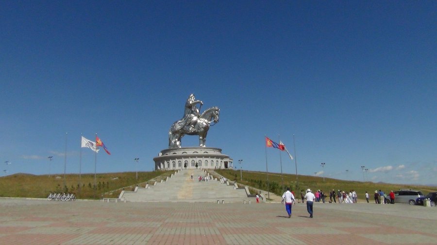 Chinggis Khan statue complex is in 40 km from  our camp