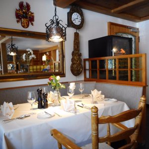 At the restaurant. A good place for lunch and dinner.