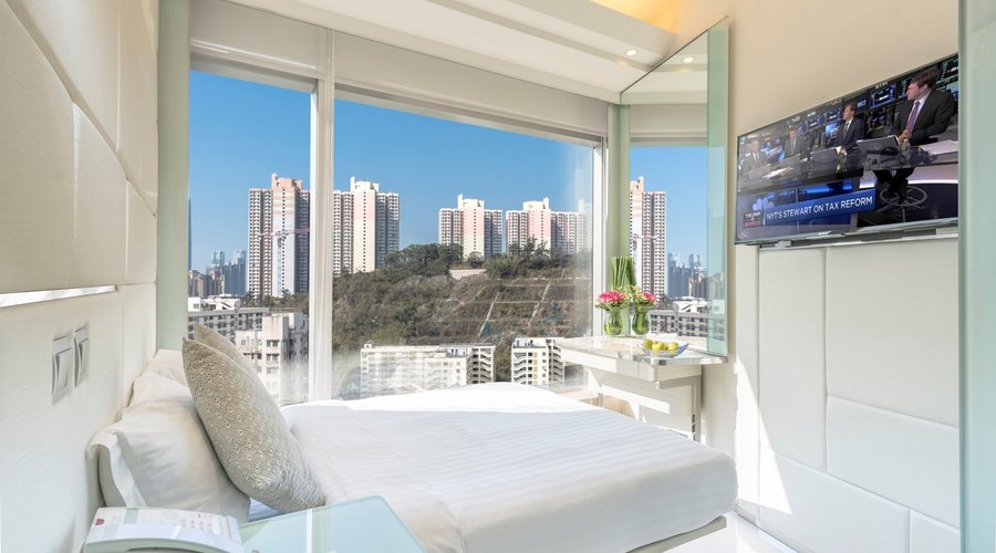 Double bed with City View