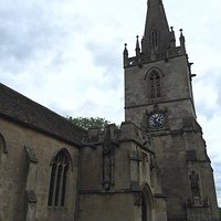Ancient church with cleverly re-located and blended in 19th spire