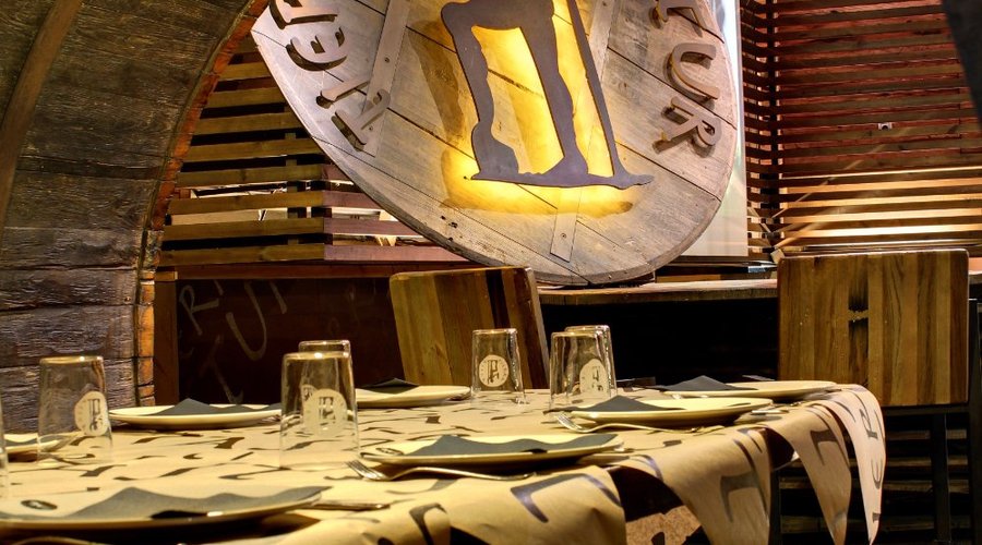 Interior de un tonel