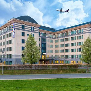 Park Inn by Radisson Brussels Airport in Diegem, image may contain: Office Building, City, Urban, Campus