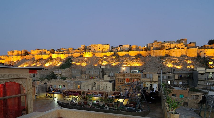 Fort view from roof top of shahi palace hotel