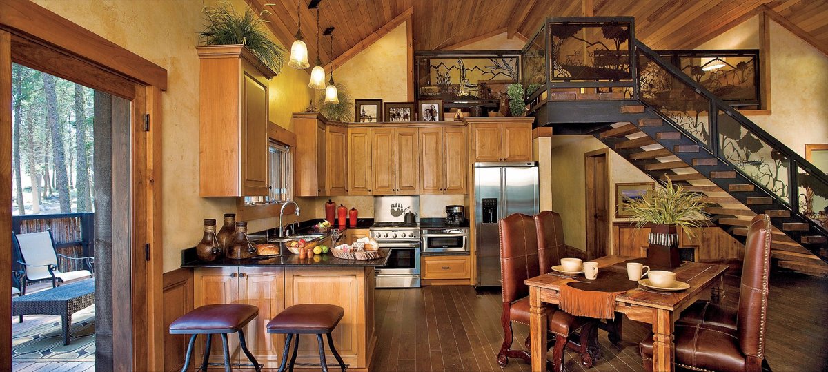 One of the luxury houses at the Paws Up Resort
