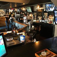 The bar at No-Neck Tony's