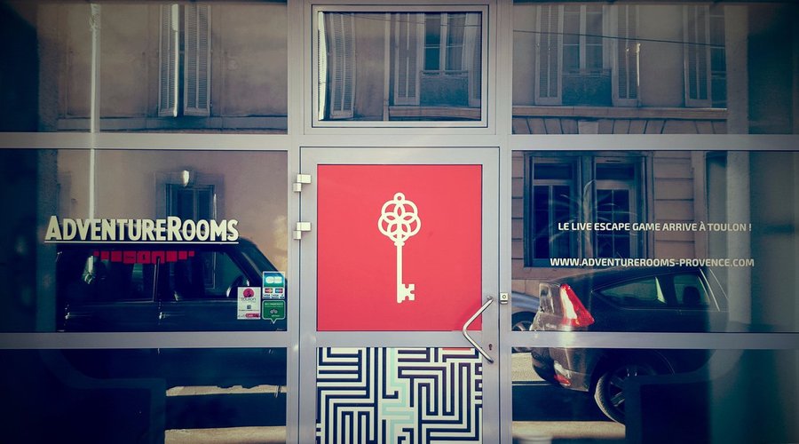La devanture du local d'Adventure Rooms Provence
