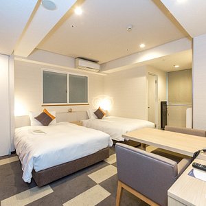 The Superior Twin Room at the Tokyu Stay Tsukiji