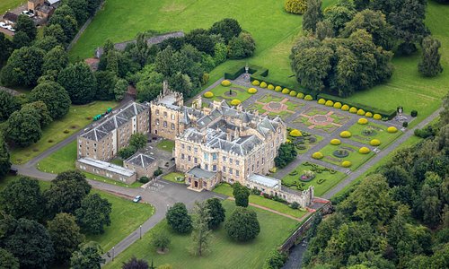 Aerial view of Newbattle Abbey (2016)