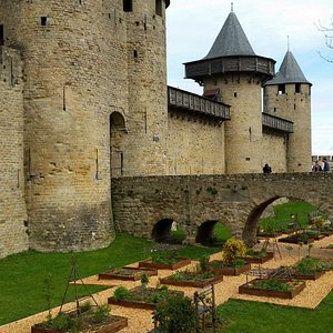 Carcassonne Old City Ramparts
