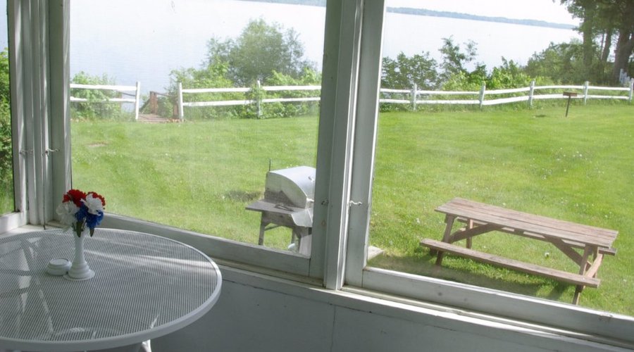 View from cottage porch