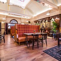 The Great Northern Railway Tavern - contemporary interior accented by stunning original features