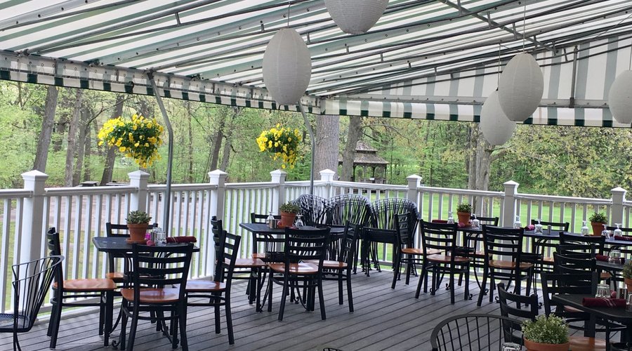 Patio is perfect setting for lunch or dinner, or your next event!