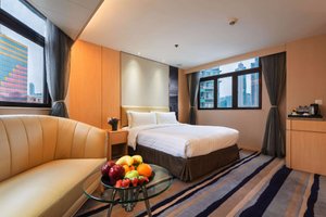 Metropark Hotel Mongkok in Hong Kong, image may contain: Corner, Home Decor, Penthouse, Furniture