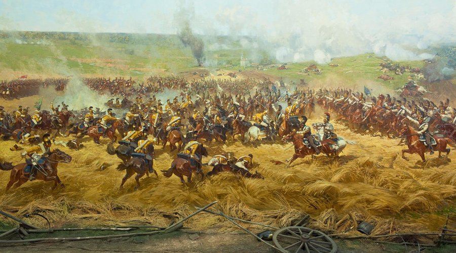 Borodino panorama (115m long and 15m high) by Franz Roubaud