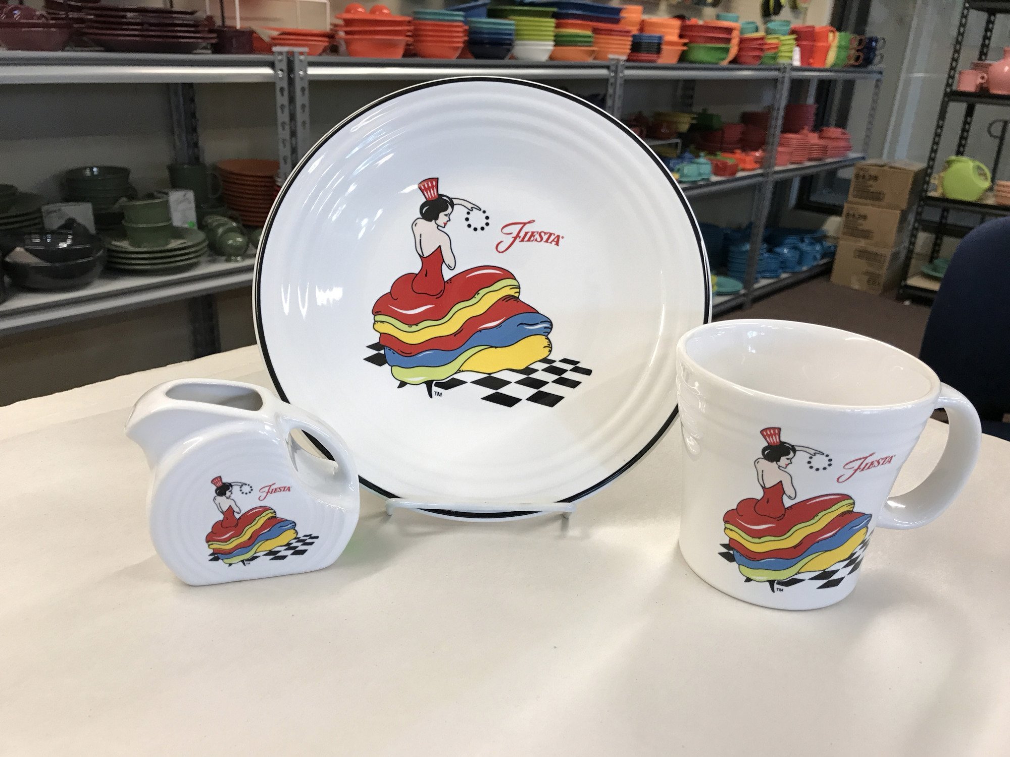 Fiestaware dancing outlet lady