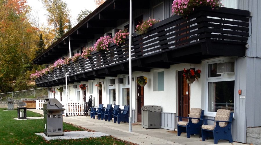 Front view of the motel
