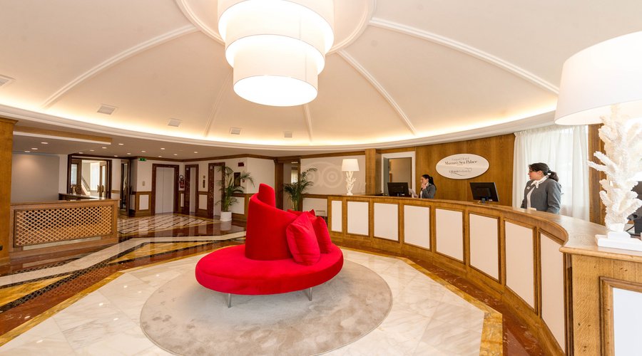 Front Desk at the Grand Hotel Mazzaro Sea Palace