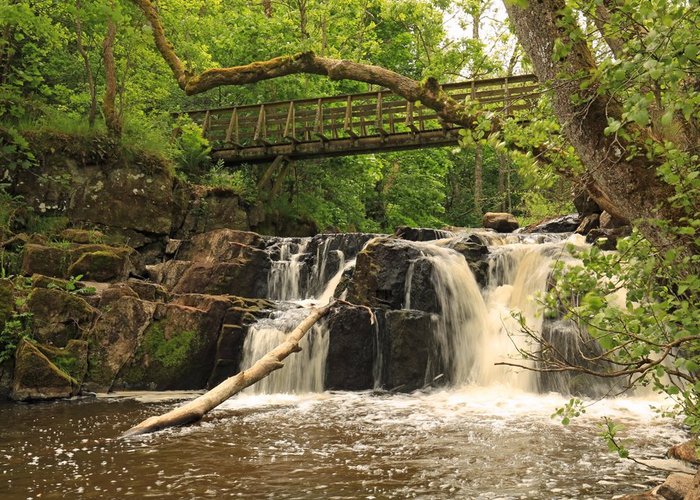 Hallamölla Wasserfall Juni 2017