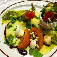 kirschtomaten Büffelmozzarella hausgemachtem Pesto