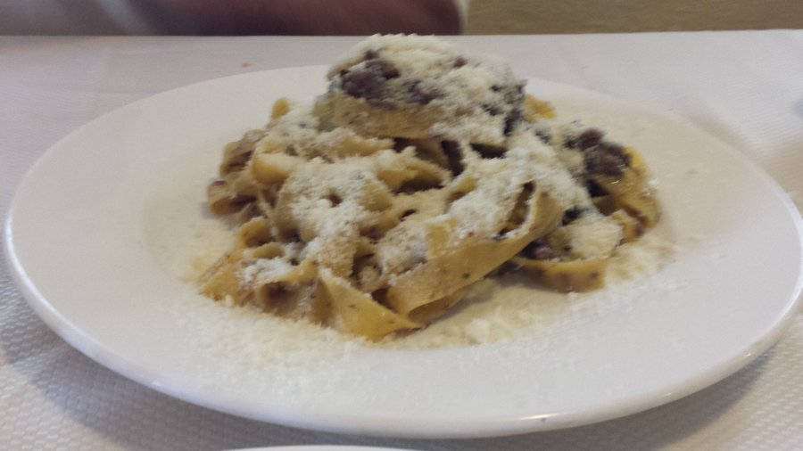tagliatelle con ragù di cervo