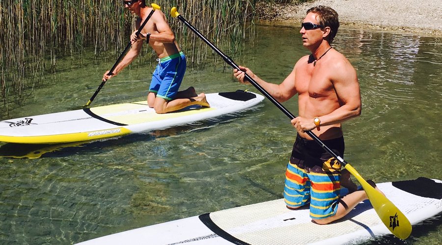 Stand-Up-Paddle Einführung von unserem Chef persönlich