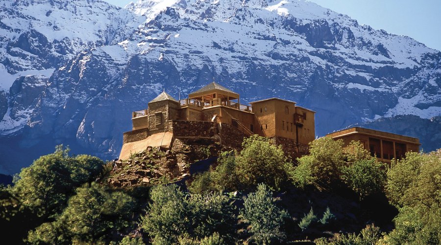 Kasbah du Toubkal taken from the village of Imlil