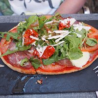 met ham en rucola